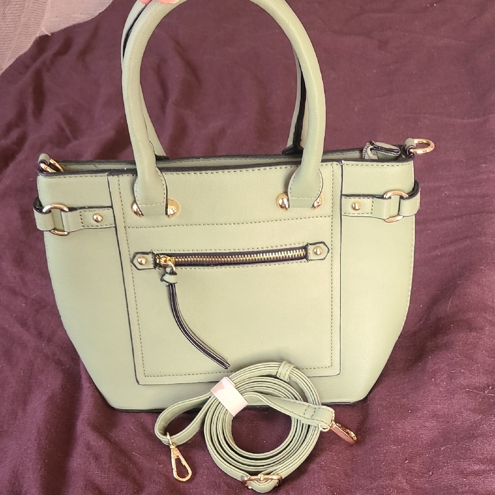Small Green Tote- Handbag